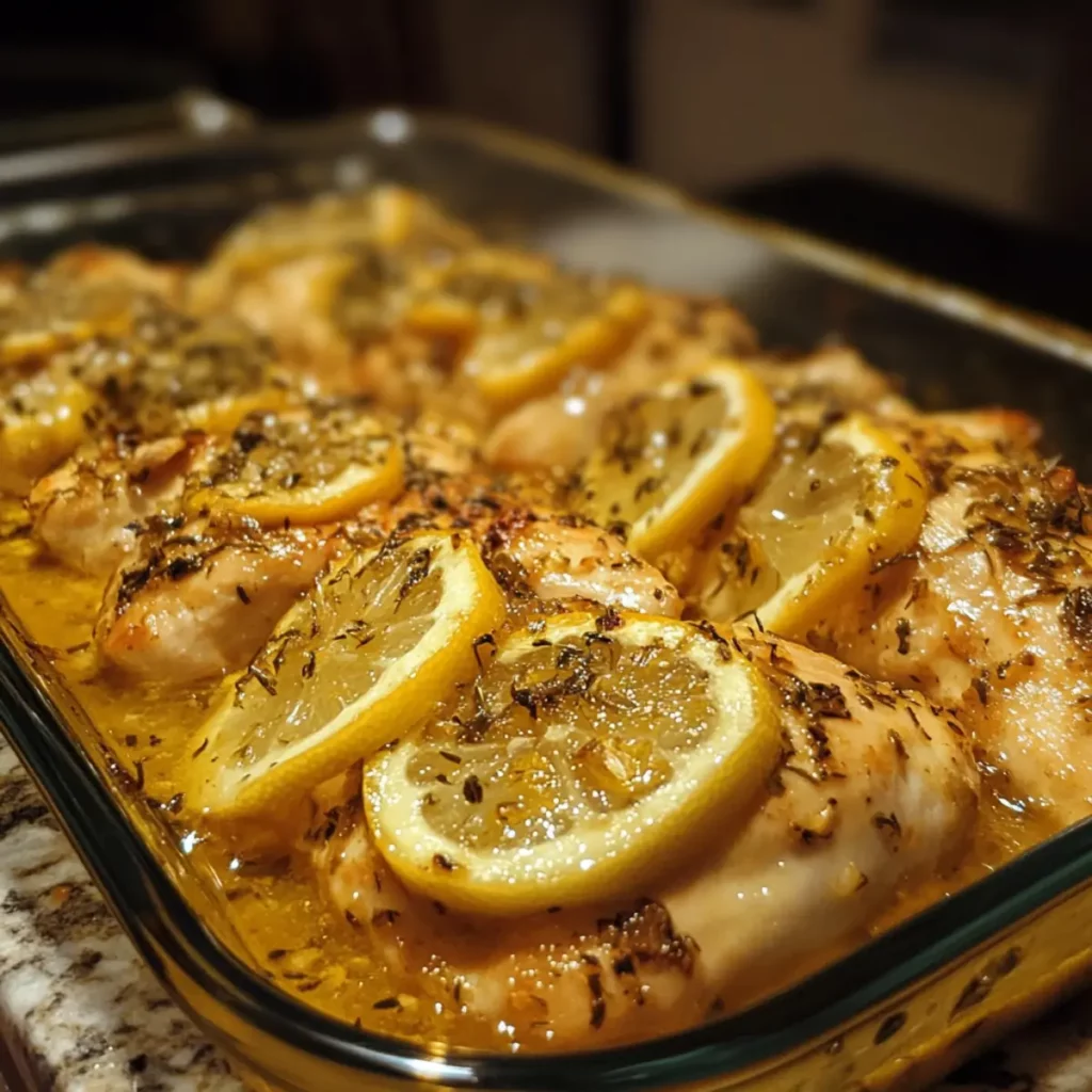 Garlic Lemon Chicken Bake