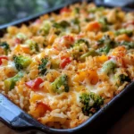 Cheesy Vegetable Rice Bake