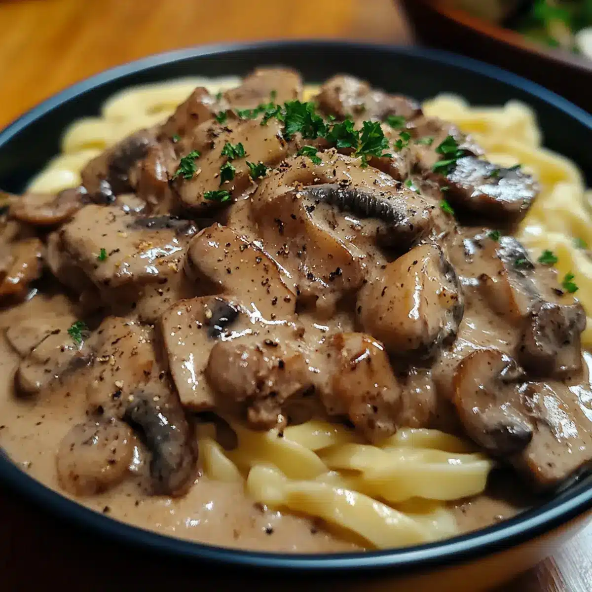 Beef and Mushroom Stroganoff