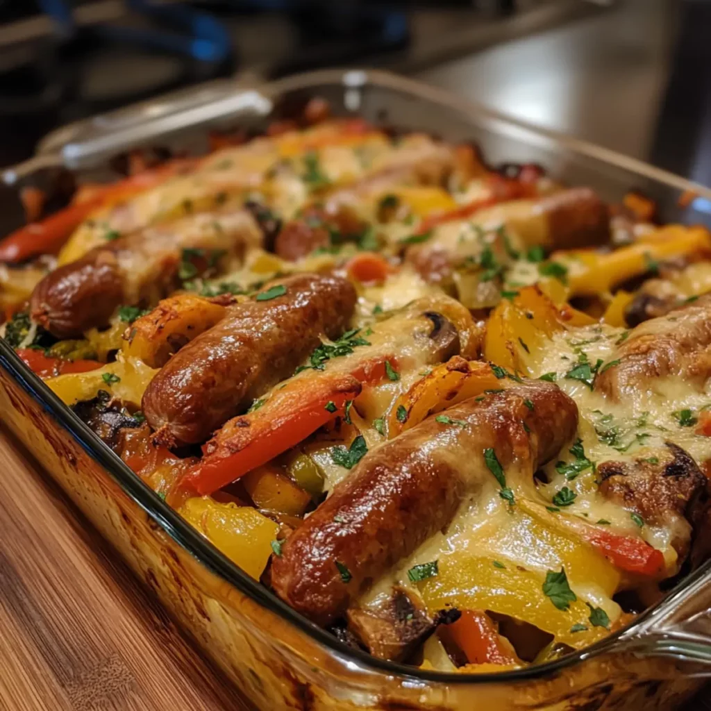 Beef Sausage and Veggie Bake