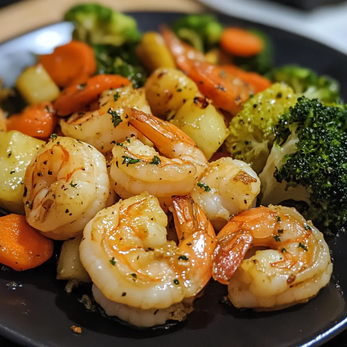 Garlic Butter Shrimp and Vegetables