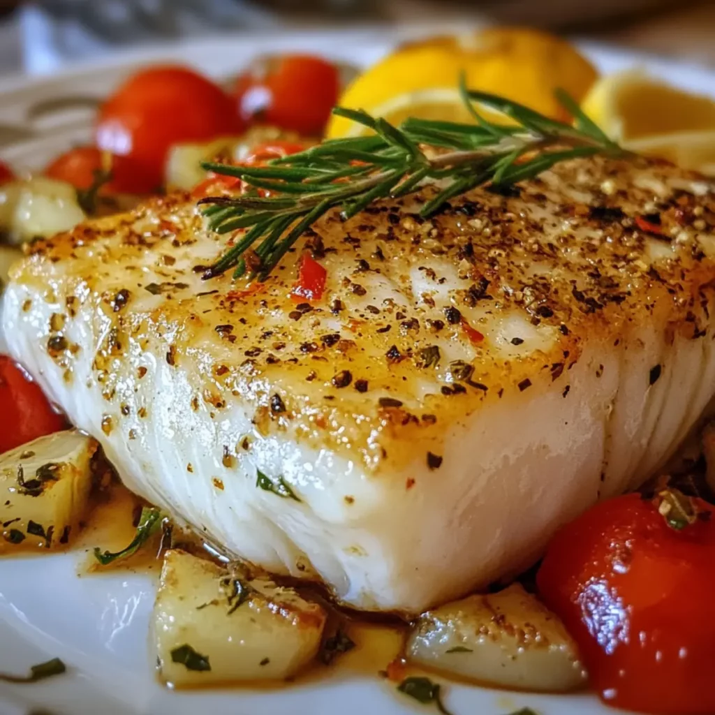 Mediterranean Baked Cod Fillet