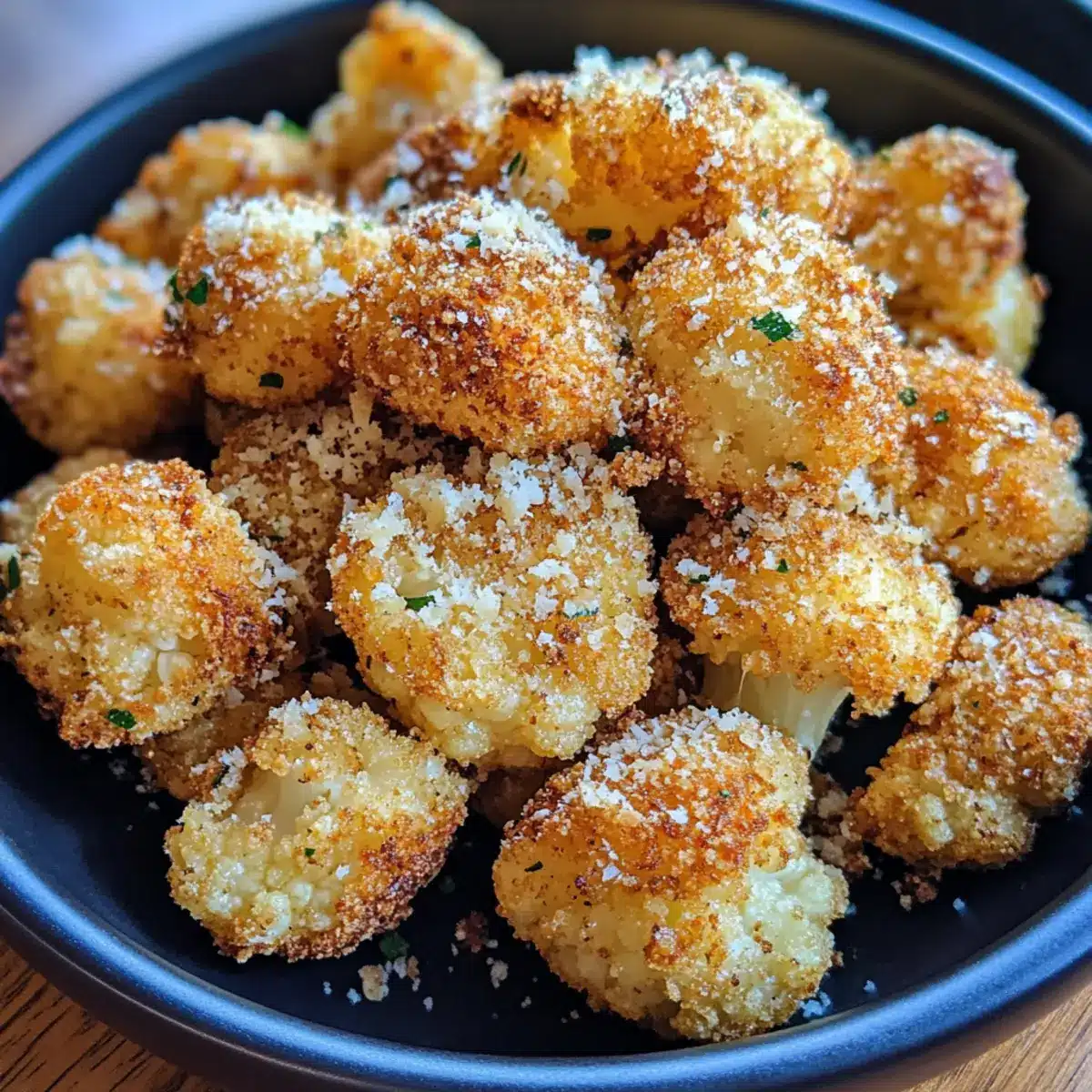 Crispy Cauliflower Parmesan Bites