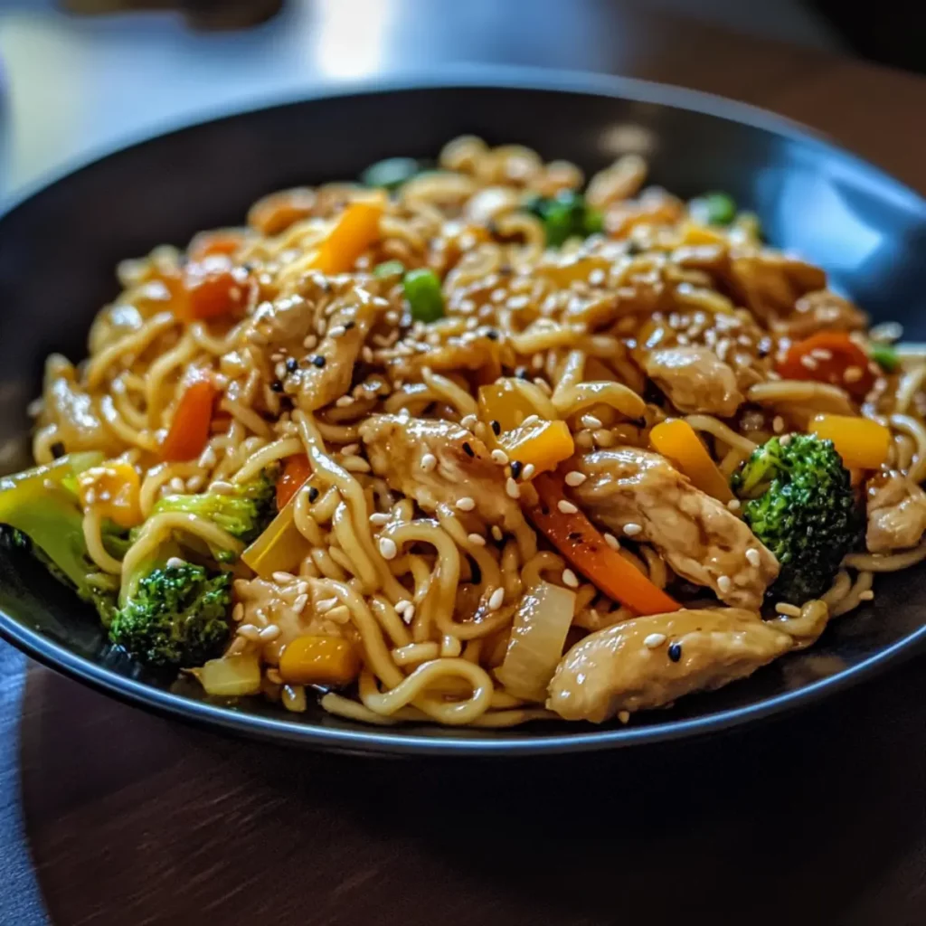 Teriyaki Chicken Vegetable Noodles