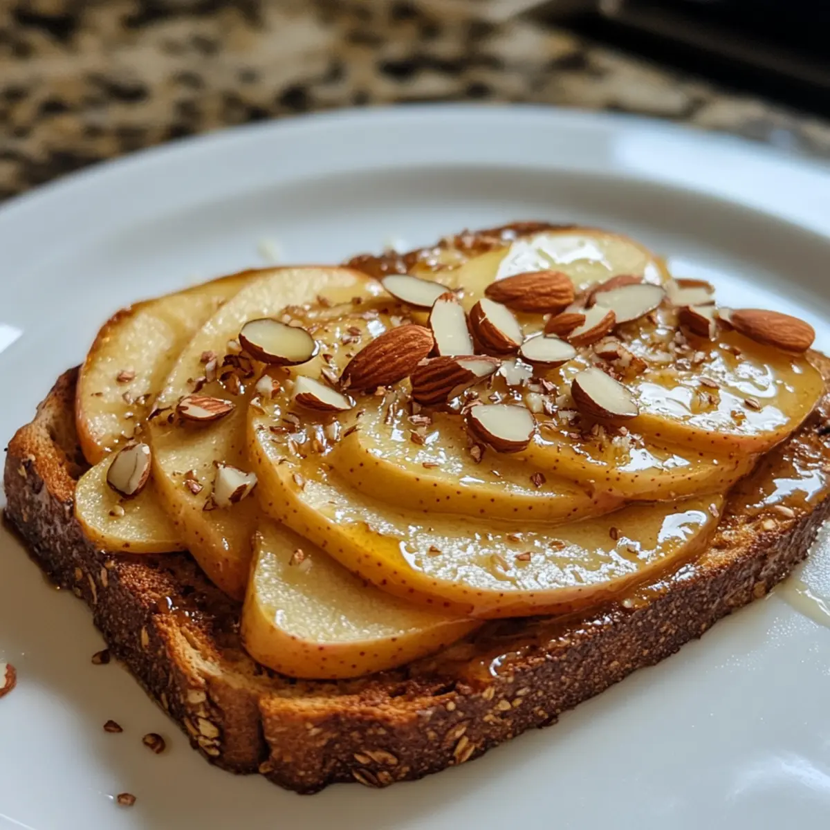 Almond Butter Apple Toast Breakfast