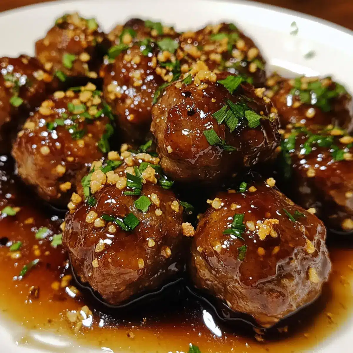 Honey Glazed Beef Meatballs