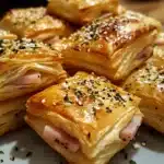 Ham and Cheese Puff Pastry Bites