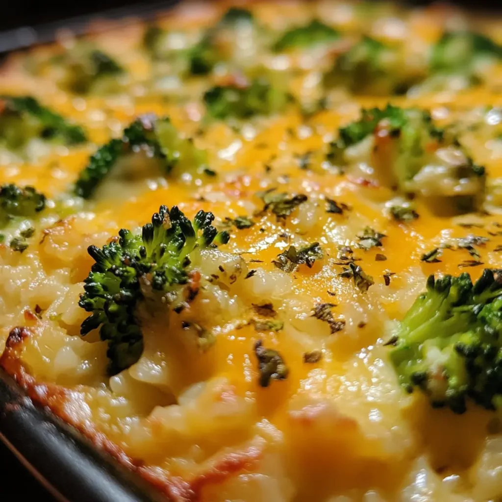 Cheesy Broccoli Rice Casserole