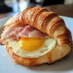 Ham Cheese Egg Breakfast Croissant