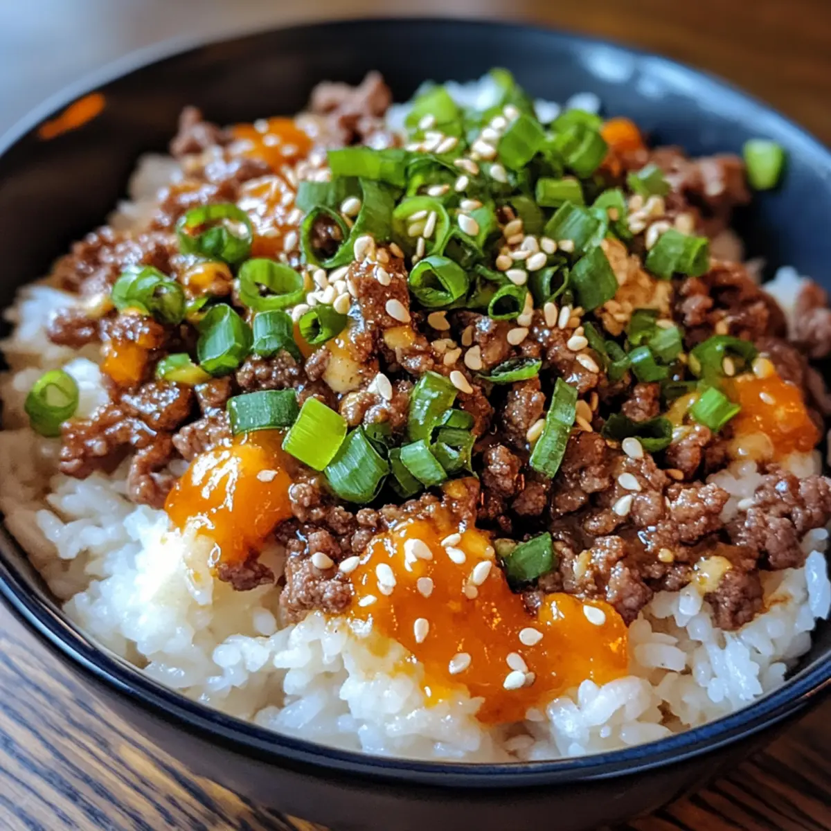 Ground Beef Teriyaki Rice Bowl