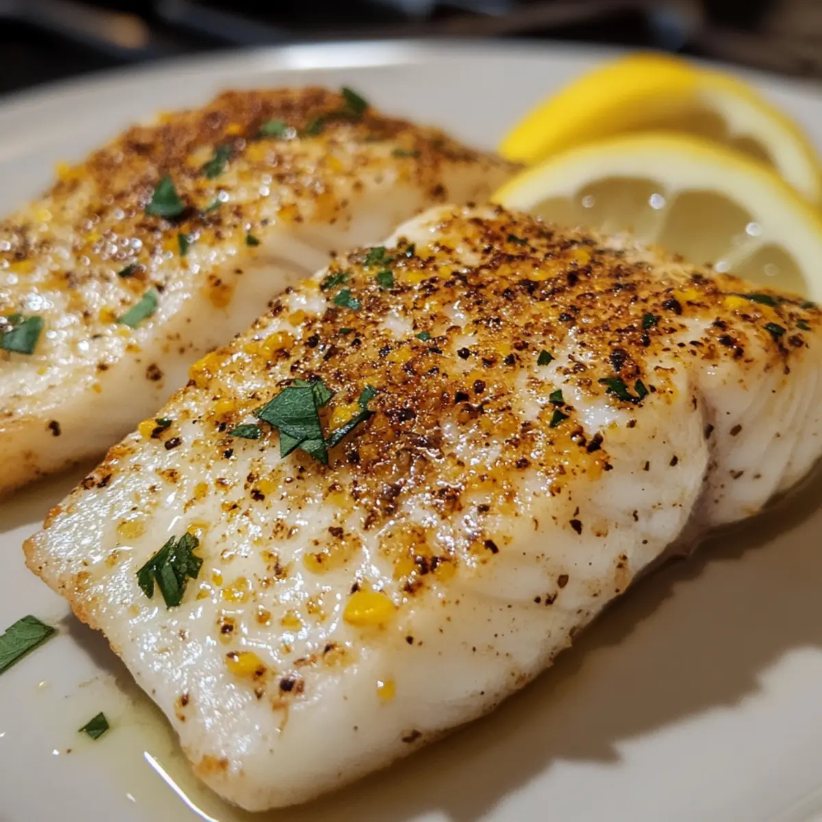 Lemon Pepper Baked White Fish