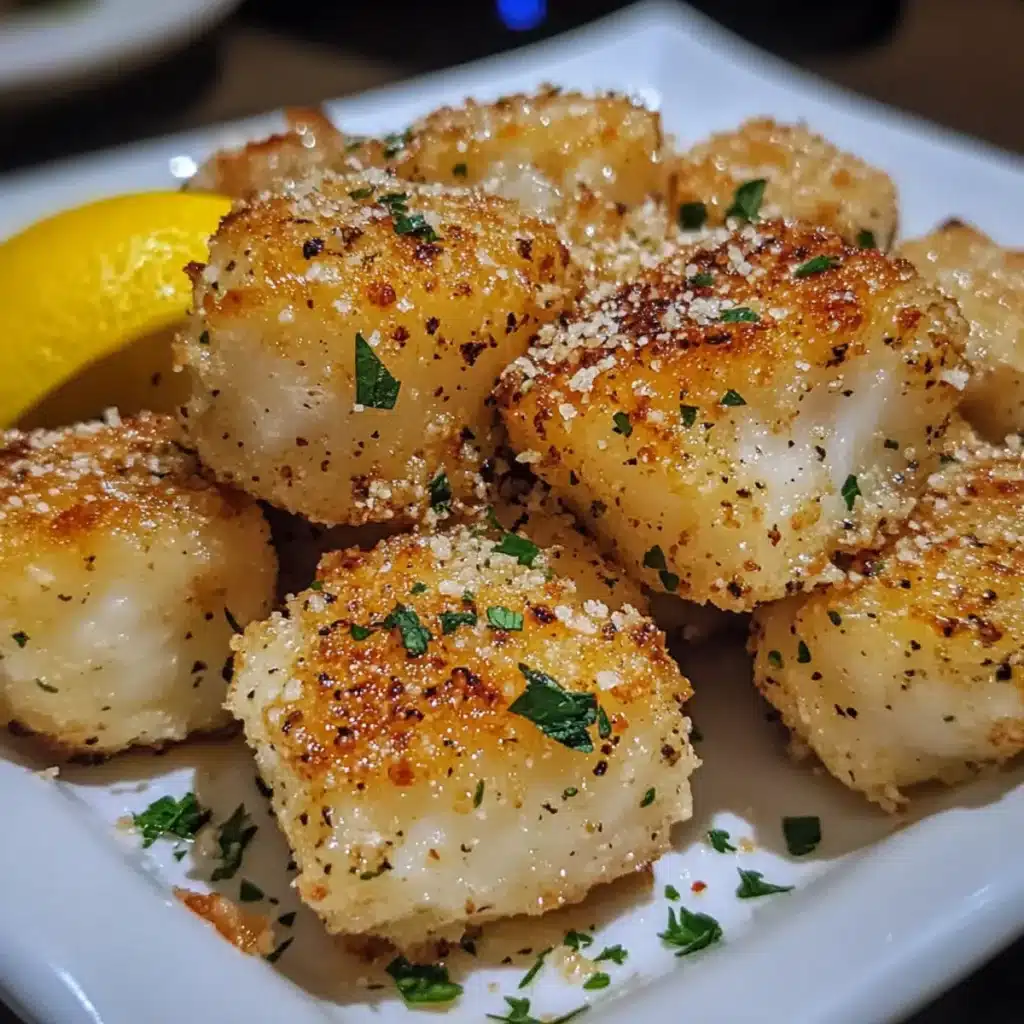 Garlic Parmesan Tilapia Bites