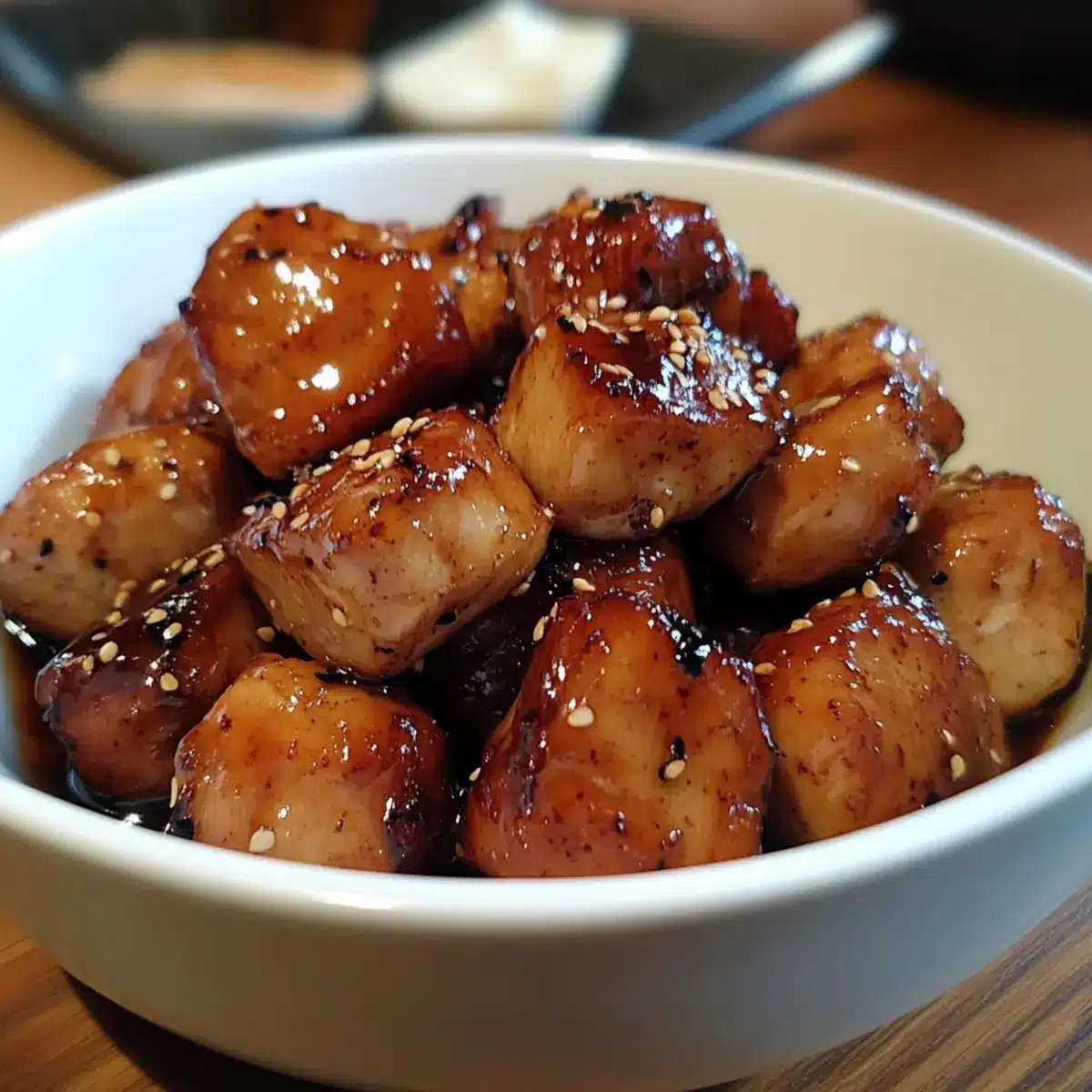 Sticky Teriyaki Chicken Bites
