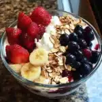 Greek Yogurt Berry Parfait Bowl
