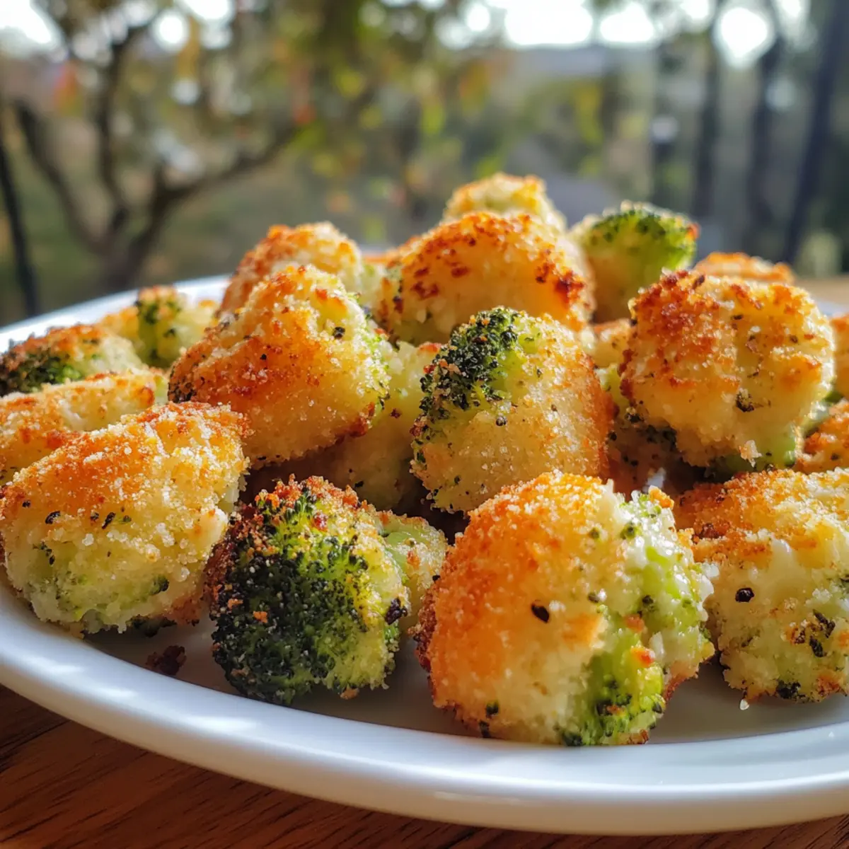 Crispy Parmesan Broccoli Cheese Bites