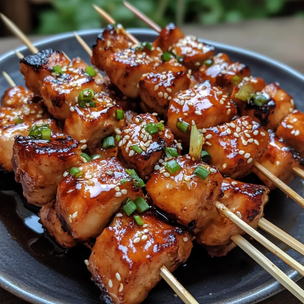 Teriyaki Chicken Skewer Bites