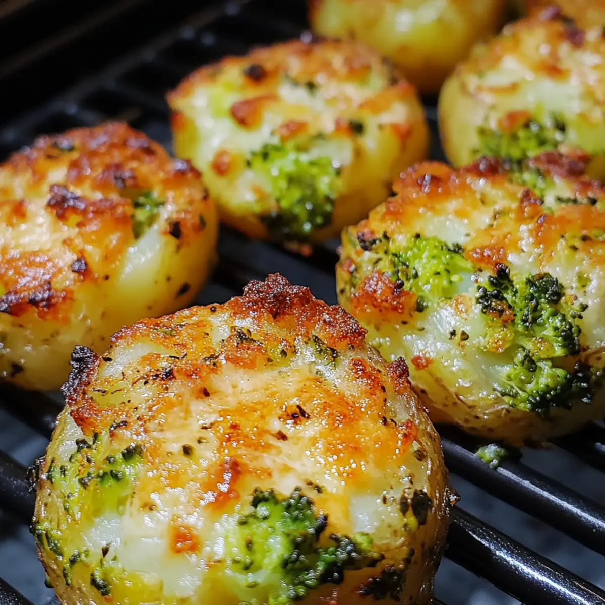 Cheesy Broccoli Potato Bites