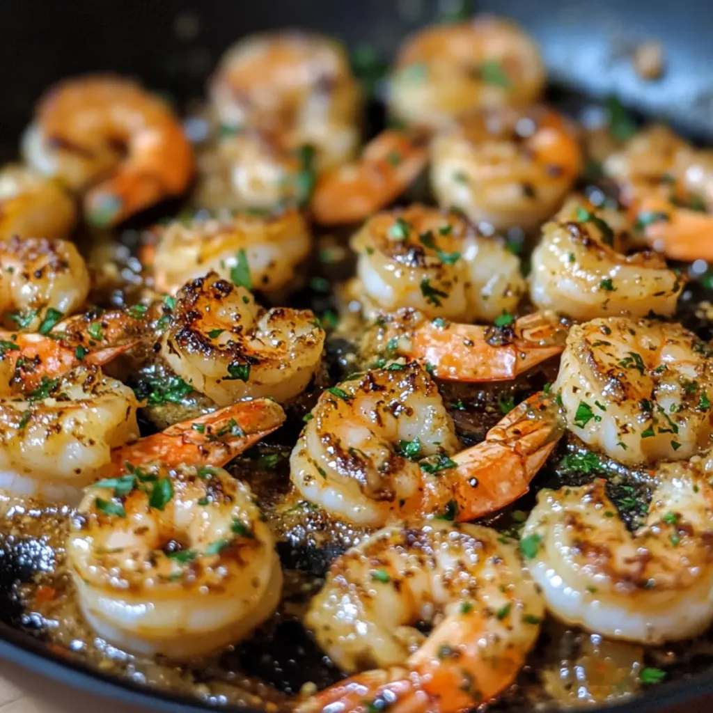 Garlic Butter Shrimp Skillet Bites
