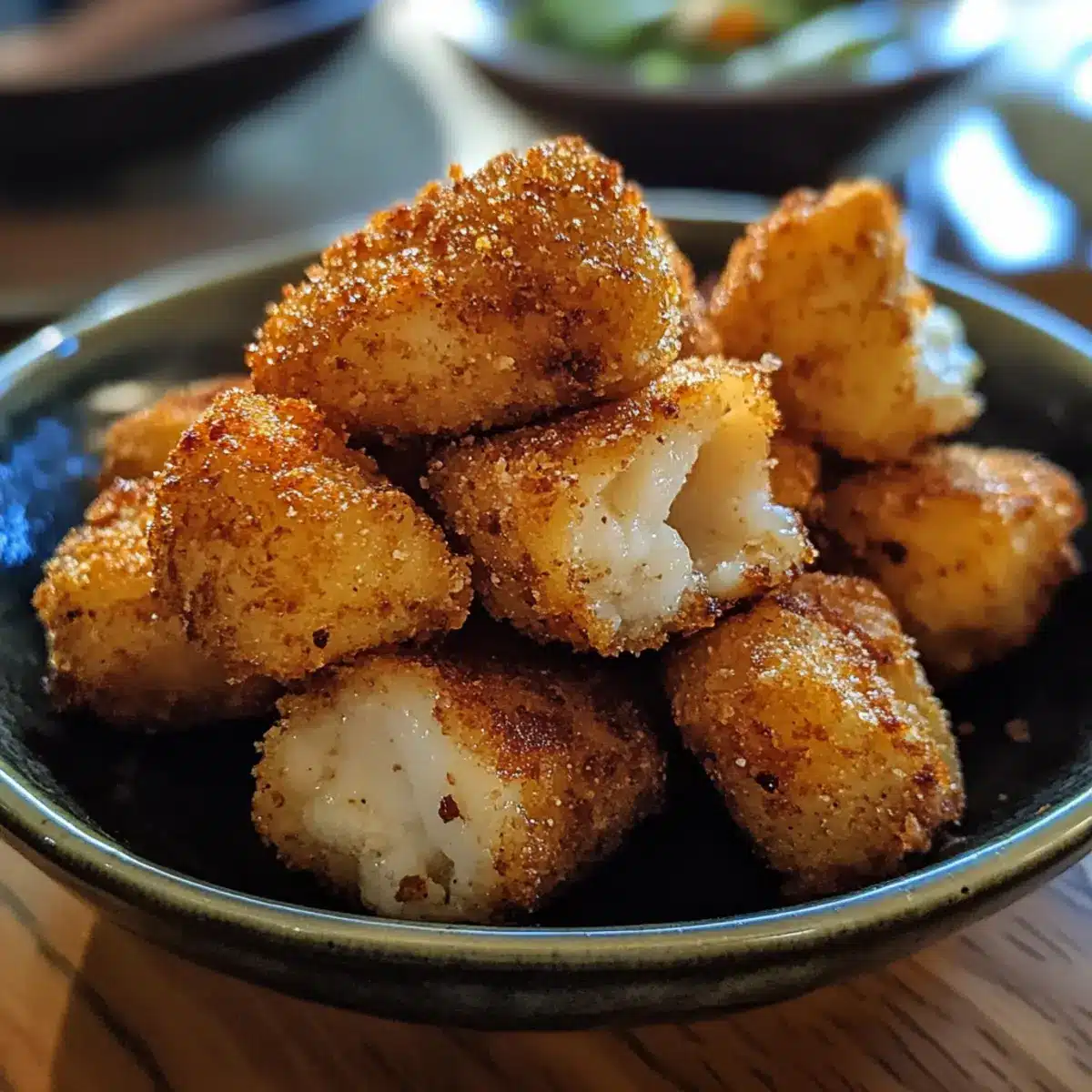 Crispy Baked Fish Nugget Bites