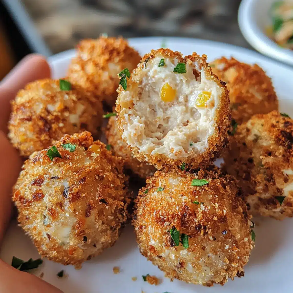 Tuna Corn Cream Cheese Bites