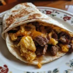 Beef and Egg Breakfast Burrito