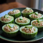 Creamy Tuna Stuffed Cucumber Cups