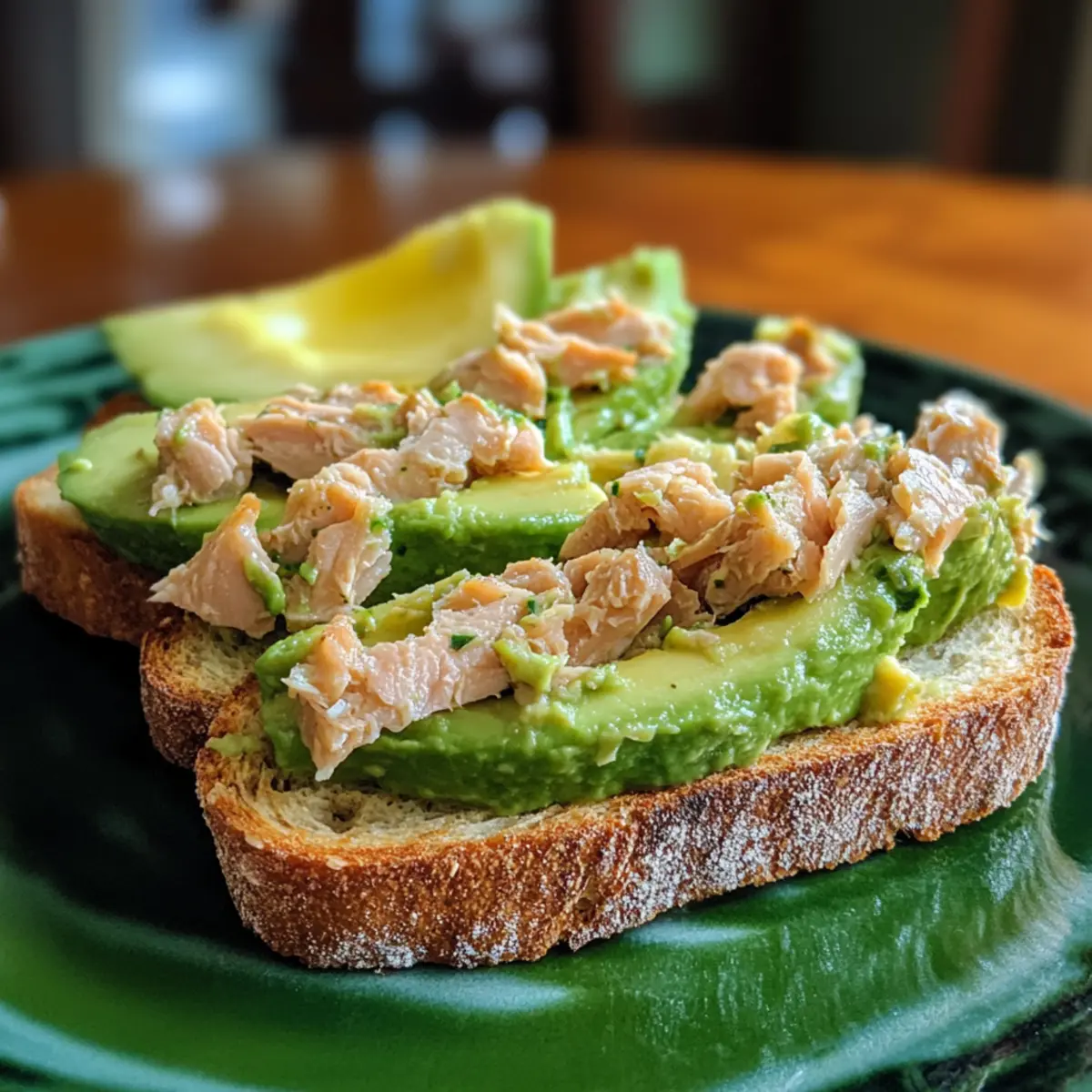 Avocado Tuna Breakfast Toast