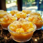 Mango Coconut Jelly Dessert Cups