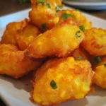 Crispy Cheddar Corn Fritter Bites