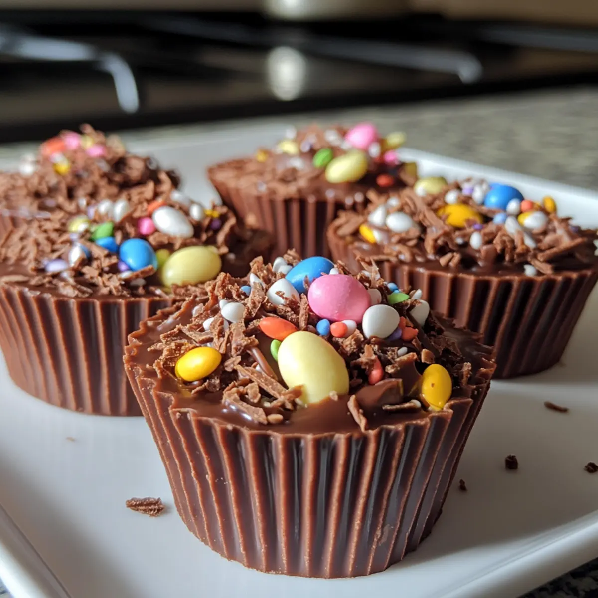 Chocolate Easter Nest Oreo Cups