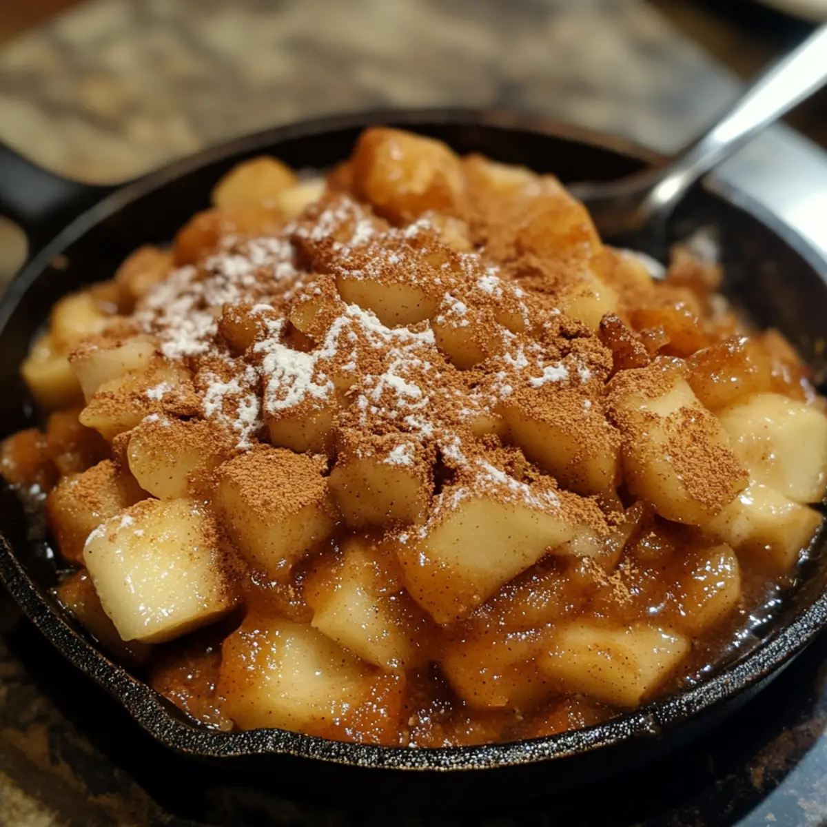 Quick Apple Cinnamon Dessert Skillet