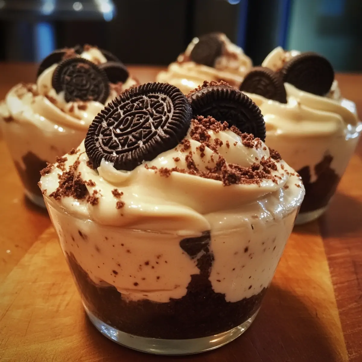 Oreo Cream No Bake Dessert Cups