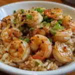 Honey Garlic Shrimp Rice Plate