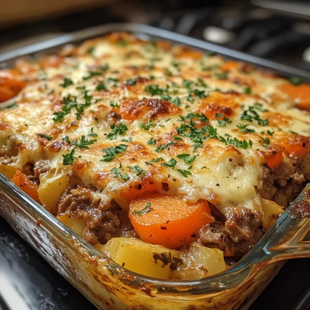 Beef and Vegetable Casserole Bake