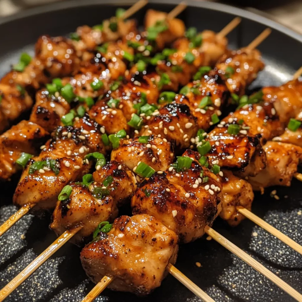 Spicy Sweet Chili Chicken Skewers