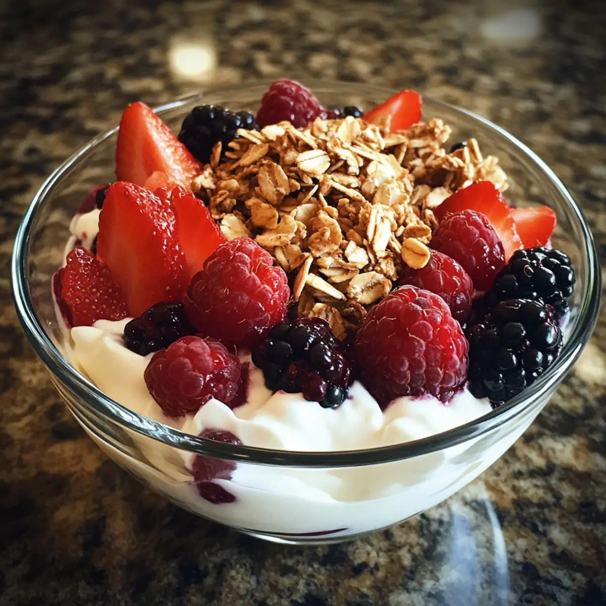 Creamy Berry Yogurt Parfait Bowl