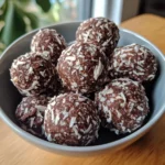 No Bake Chocolate Coconut Energy Bites