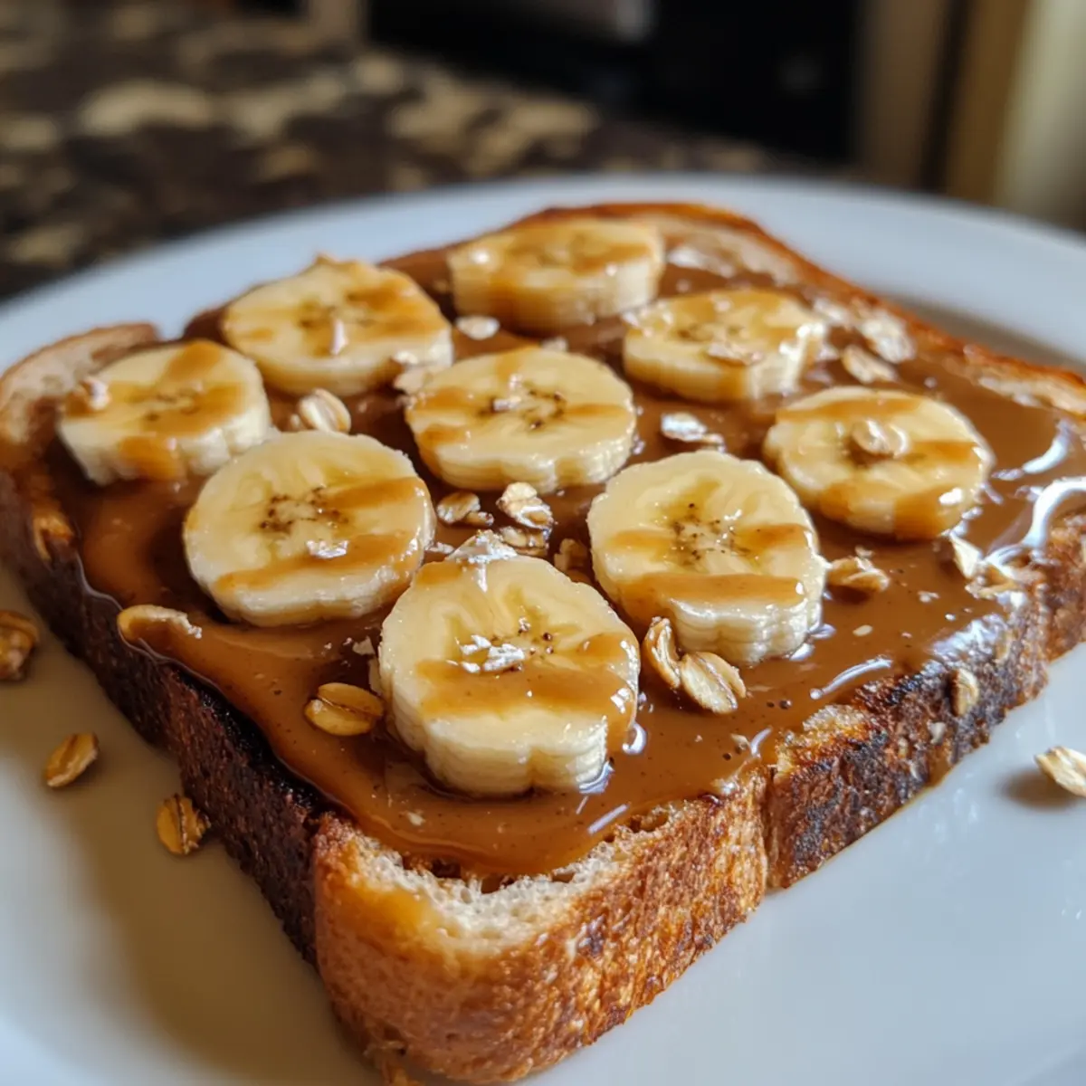 Peanut Butter Banana Toast Delight