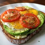Avocado Tomato Breakfast Toast
