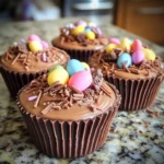 Chocolate Easter Nest Oreo Cups