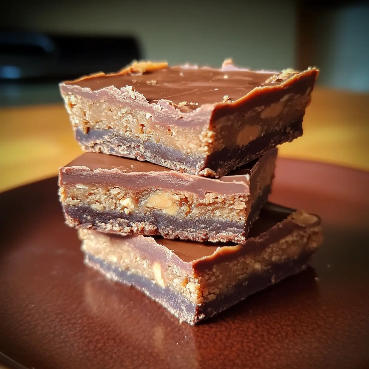 No Bake Chocolate Peanut Butter Bars