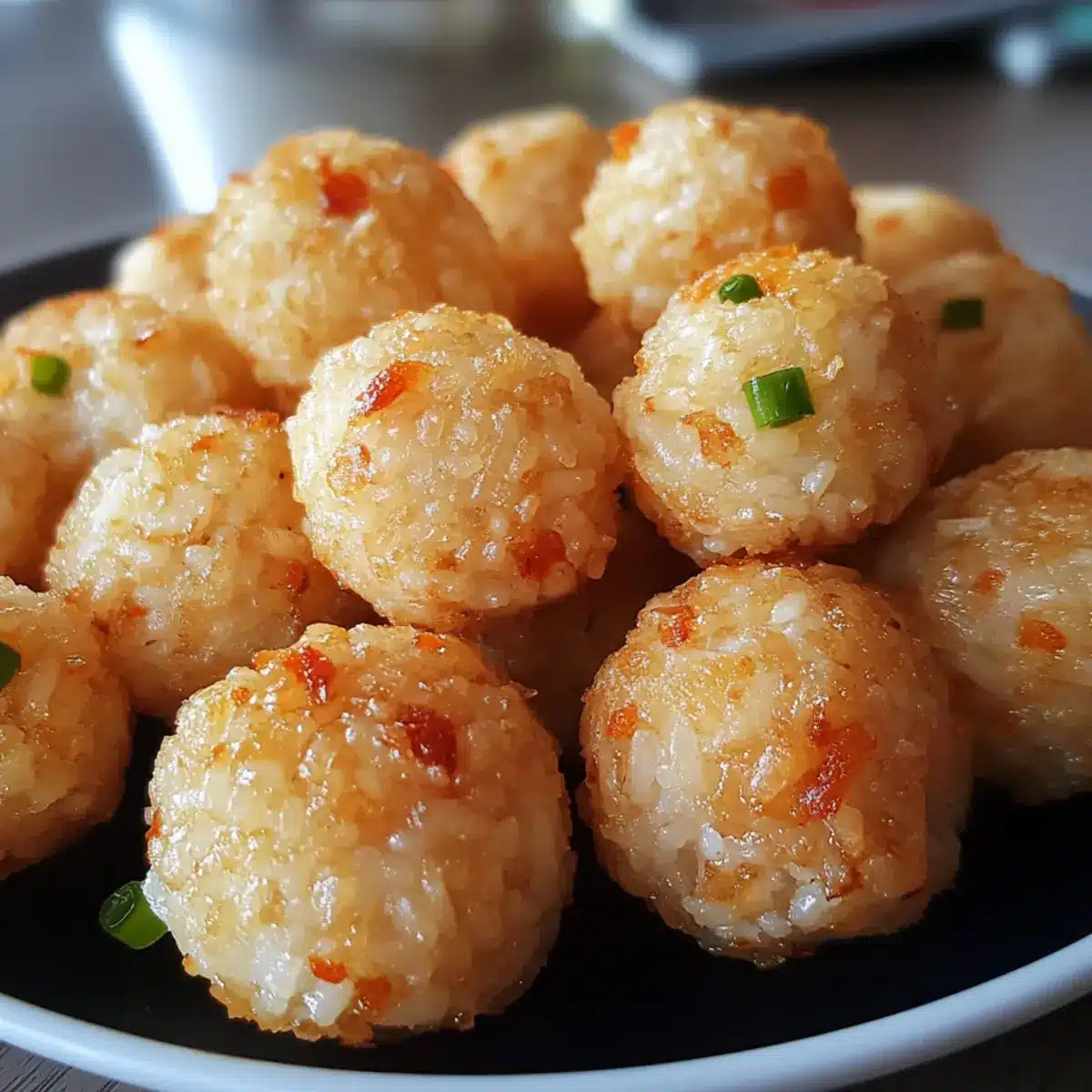 Chicken Rice Ball Snack Bites