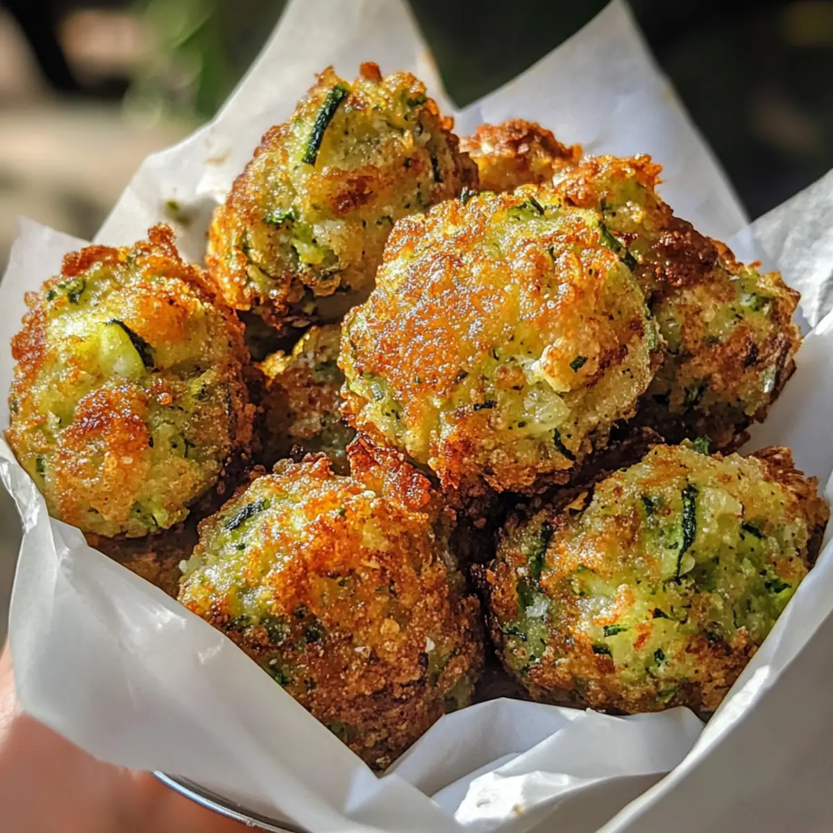 Crispy Zucchini Fritter Bites