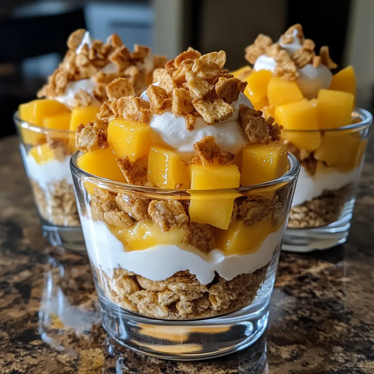 Quick Mango Graham Dessert Cups