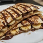 Easy Chocolate Banana Dessert Quesadilla