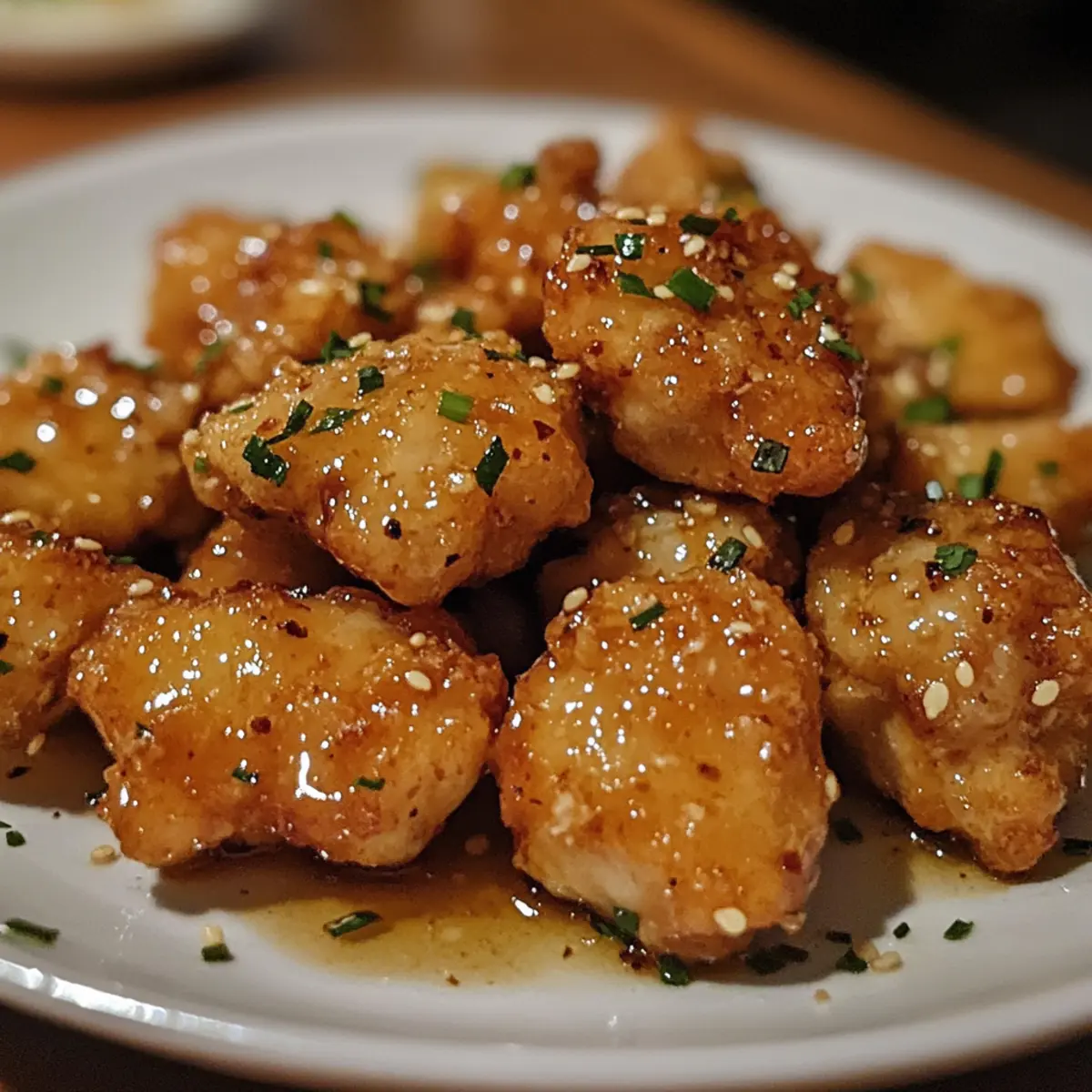 Garlic Butter Honey Chicken Bites