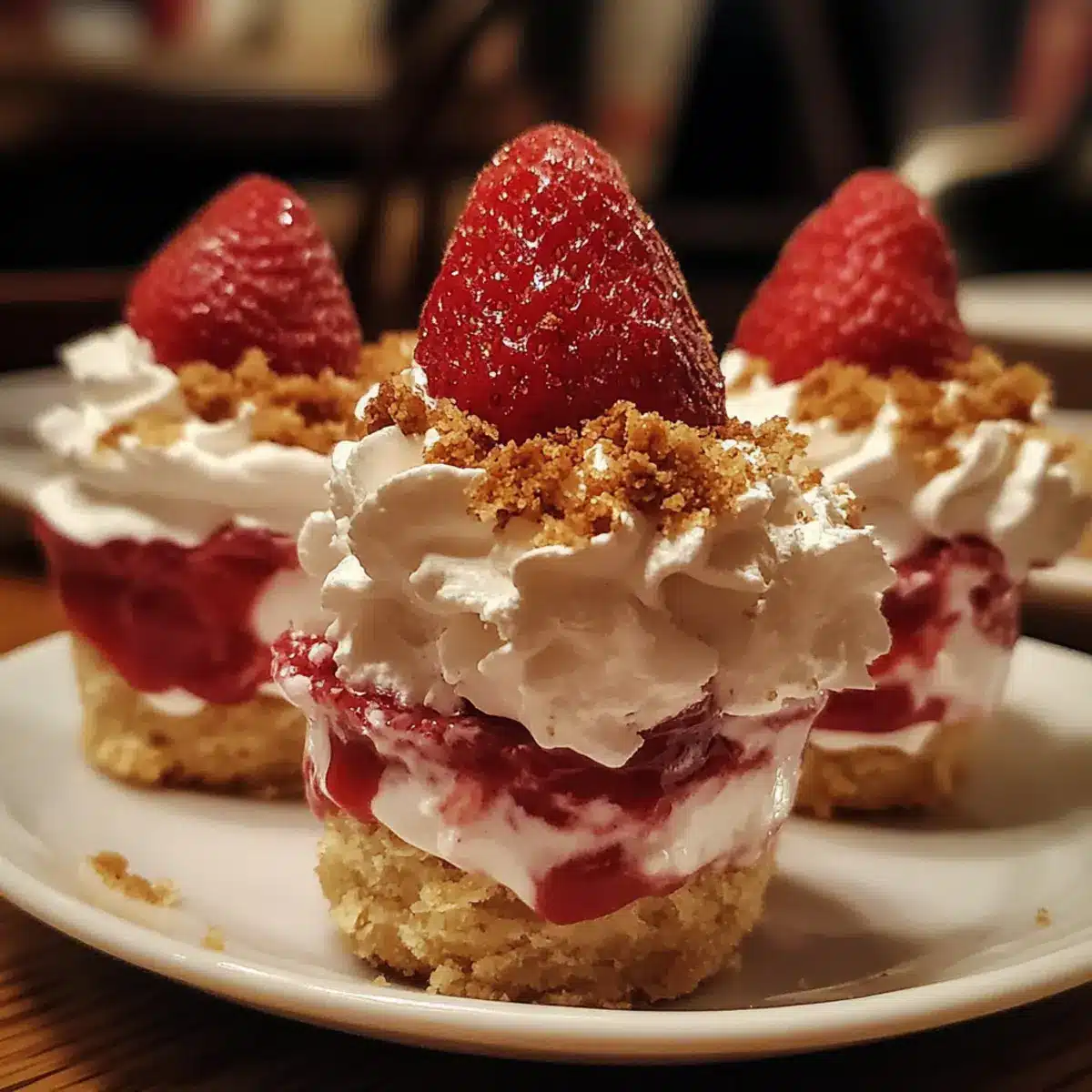 Strawberry Cream Cheese Dessert Cups